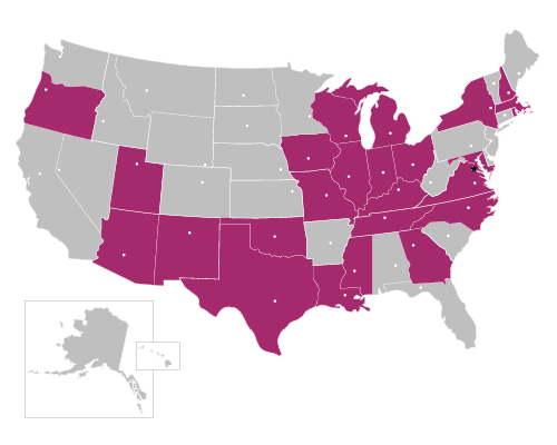 State Sites Image Map